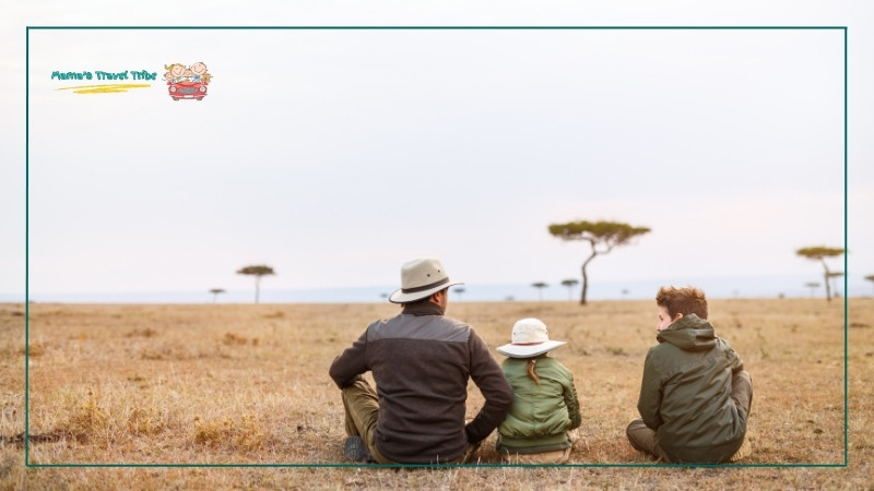 Safari Park, children in safari park with father. places to go with 2 year olds