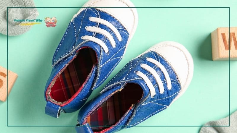 Child's shoes and socks. Socks and shoes should match the real day, not the ideal outfit. The Ultimate Family Travel Packing List for Babies, Toddlers, and Preschoolers