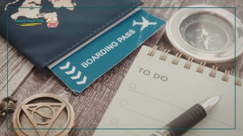 travel checklist. what do kids need to fly. 